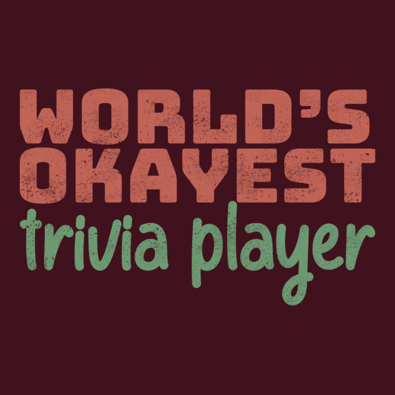 Worlds Okayest Trivia Player Aesthetic Full-length Apron | Artistshot