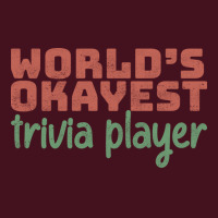 Worlds Okayest Trivia Player Aesthetic Medium-length Apron | Artistshot