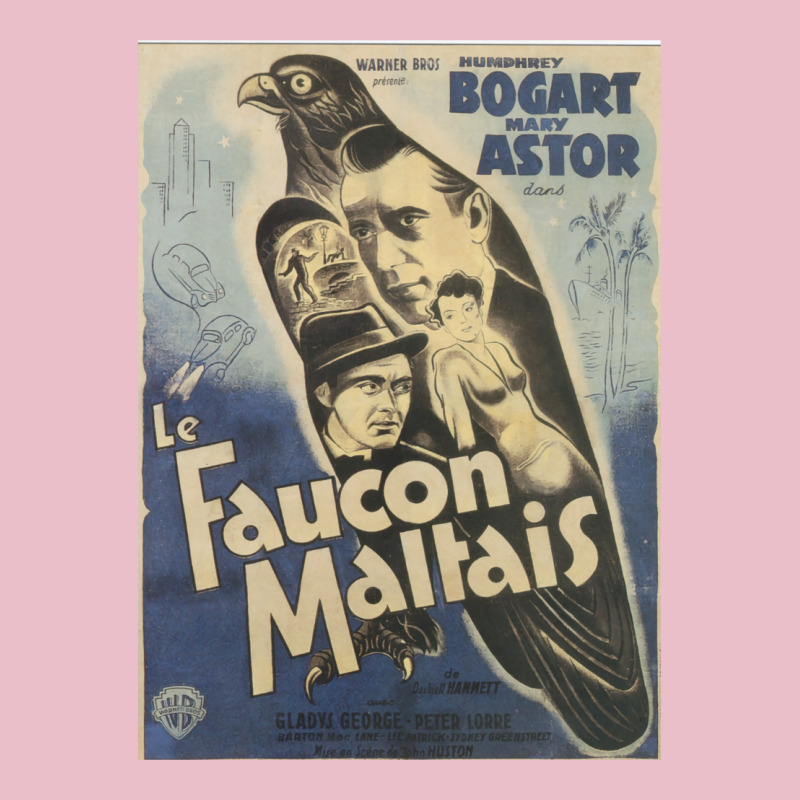 Maltese Falcon   Vintage French Movie Poster (humphrey Bogart Adjustable Cap by fiadthemzan | Artistshot