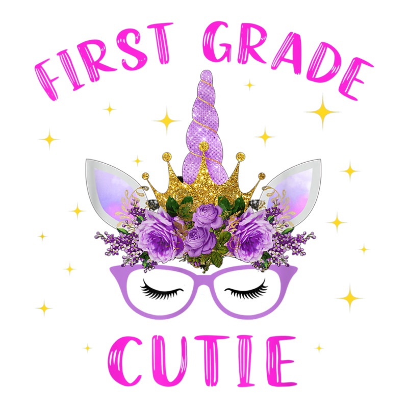 First Grade Cutie Unicorn Face Lover 1st Grade Girl Gift Sticker | Artistshot