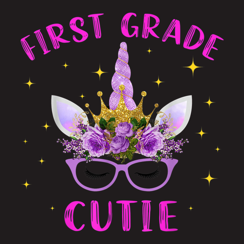 First Grade Cutie Unicorn Face Lover 1st Grade Girl Gift Waist Apron | Artistshot