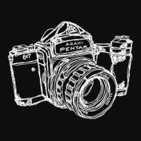 Pentax 6x7 Medium Format Camera White Ink 1 Crop Top | Artistshot