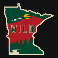 Mn Wild Outline Rear Car Mat | Artistshot