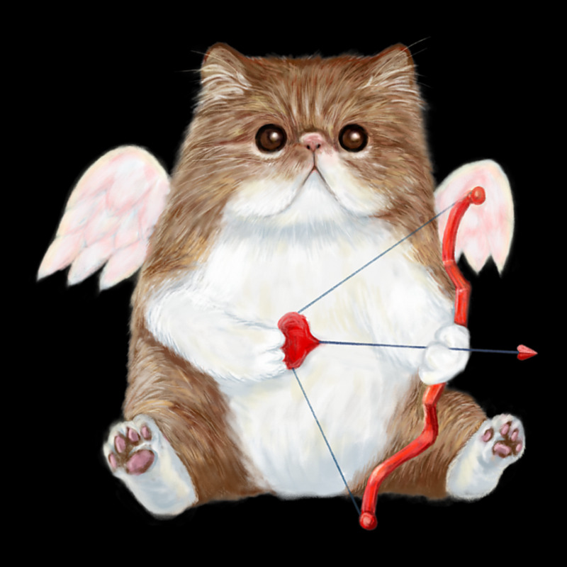 Trending Valentine's Day Cat Cupid Heart Persian Kitty Cherub V-Neck Tee by Trudeau Palmer | Artistshot