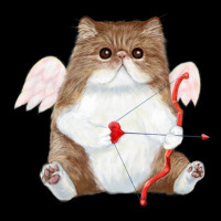 Trending Valentine's Day Cat Cupid Heart Persian Kitty Cherub Fleece Short | Artistshot