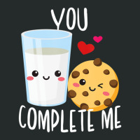 Hot Trend You Complete Me Cute Kawaii Milk & Cookies Valentine Couple Women's Triblend Scoop T-shirt | Artistshot