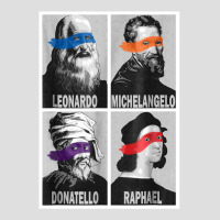 Renaissance Ninja Artists Poster Style Pop Art V-neck Tee | Artistshot