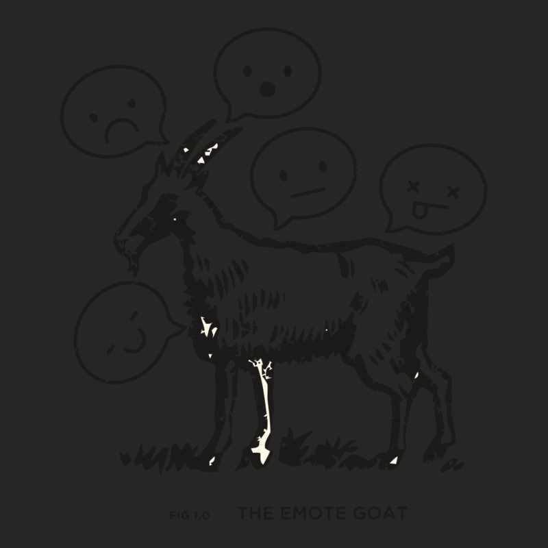 Emote Goat Ladies Fitted T-Shirt by nawawi12 | Artistshot