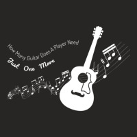 Guitar With Flying Music Notes Ladies Fitted T-shirt | Artistshot