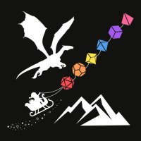 Nerdy Christmas Rainbow Polyhedral Dice Set Tabletop Rpg Addict Scorecard Crop Tee | Artistshot