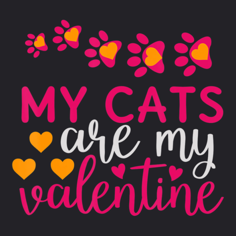 Hot Trend Valentines Day Cat My Cats Are My Valentine Love Youth Tee | Artistshot