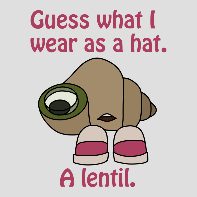 Shell With Shoes On Quote Guess What I Wear As A Hat A Lentil V-Neck Tee by vielzabarisiy | Artistshot