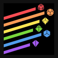 Rainbow Dice Set Tabletop Rpg Gaming Graphic T-shirt | Artistshot