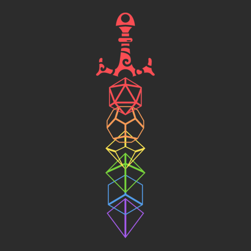 Rainbow Dice Sword Tabletop Rpg Gaming 1 Exclusive T-shirt by LYDIABERRY | Artistshot