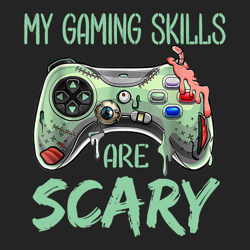 My Gaming Skills Are Scary Funny, Halloween Gaming 3/4 Sleeve Shirt | Artistshot