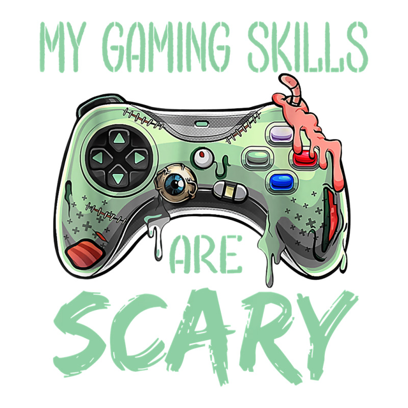 My Gaming Skills Are Scary Funny, Halloween Gaming Men's T-shirt Pajama Set | Artistshot