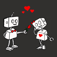 Hot Trend Valentines Day Robots Couple Love Story Champion Hoodie | Artistshot