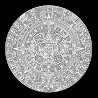 Piedra Del Sol - White Granite Aztec Calendar Sun Stone V-neck Tee | Artistshot