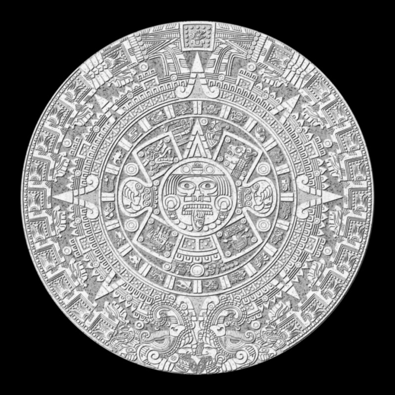 Piedra Del Sol - White Granite Aztec Calendar Sun Stone V-neck Tee | Artistshot