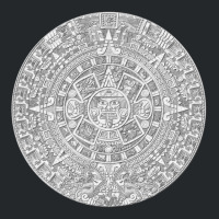 Piedra Del Sol - White Granite Aztec Calendar Sun Stone Crewneck Sweatshirt | Artistshot