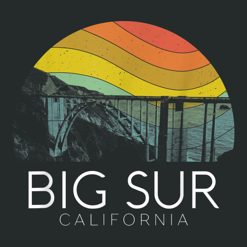 Big Sur California Beach Central Coast Retro Forest Camping T Shirt Women's Triblend Scoop T-shirt by puawhla | Artistshot