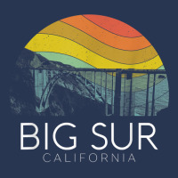 Big Sur California Beach Central Coast Retro Forest Camping T Shirt Ladies Denim Jacket | Artistshot