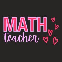 Limited Edition Valentine's Day Math Teacher With Hearts Ladies Fitted T-shirt | Artistshot