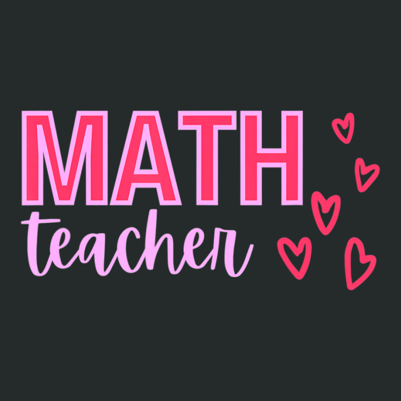 Limited Edition Valentine's Day Math Teacher With Hearts Women's Triblend Scoop T-shirt by Trudeau Palmer | Artistshot