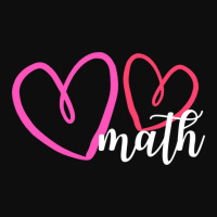 Hot Trend Valentine's Day Math With Hearts Crop Top | Artistshot