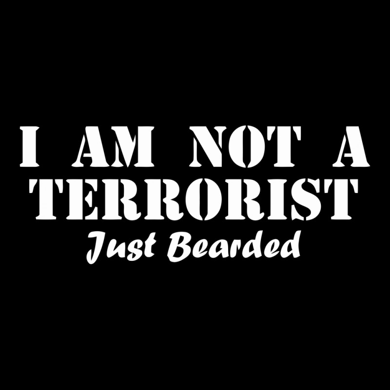 I Am Not A Terrorist Just Bearded Cropped Sweater | Artistshot