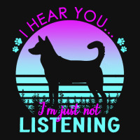 Canaan Dog T  Shirt I Hear You I'm Just Not Listening Canaan Dog Lover Baby Bibs | Artistshot