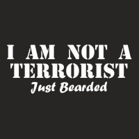 I Am Not A Terrorist Just Bearded Ladies Fitted T-shirt | Artistshot