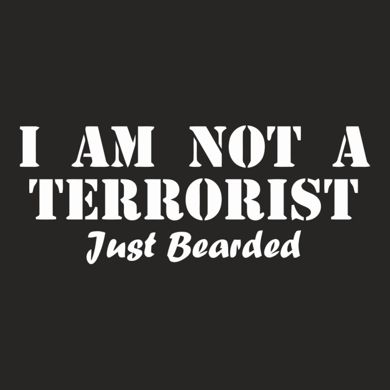 I Am Not A Terrorist Just Bearded Ladies Fitted T-shirt | Artistshot