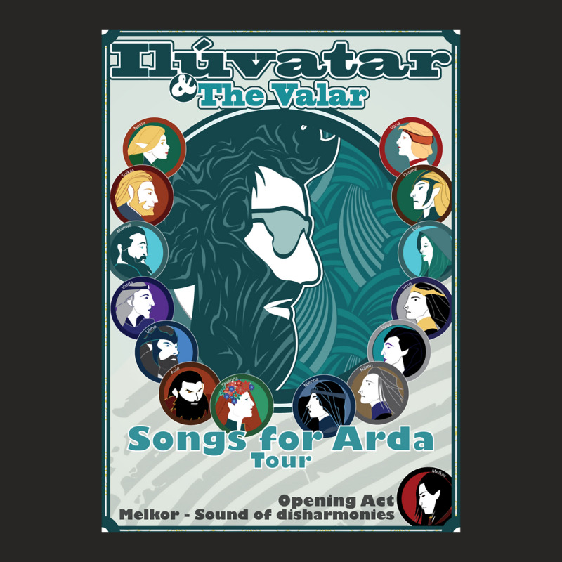 Limited Edition Iluvatar & The Valar Ladies Fitted T-Shirt by Hugo Flowers | Artistshot