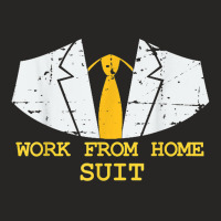 Mens Work From Home Suit Telecommuter Ladies Fitted T-shirt | Artistshot