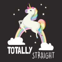 Totally Straight Funny Unicorn Racerback Tank | Artistshot