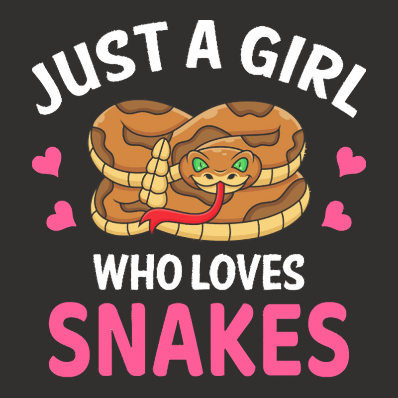 Snake T  Shirt Just A Girl Who Loves Snakes I Cartoon Snake T  Shirt Champion Hoodie by heloise3085 | Artistshot