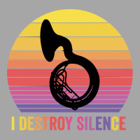 Silhouette Sousaphone Retro Vintage I Destroy Silence Pullover Hoodie Toddler Sweatshirt | Artistshot