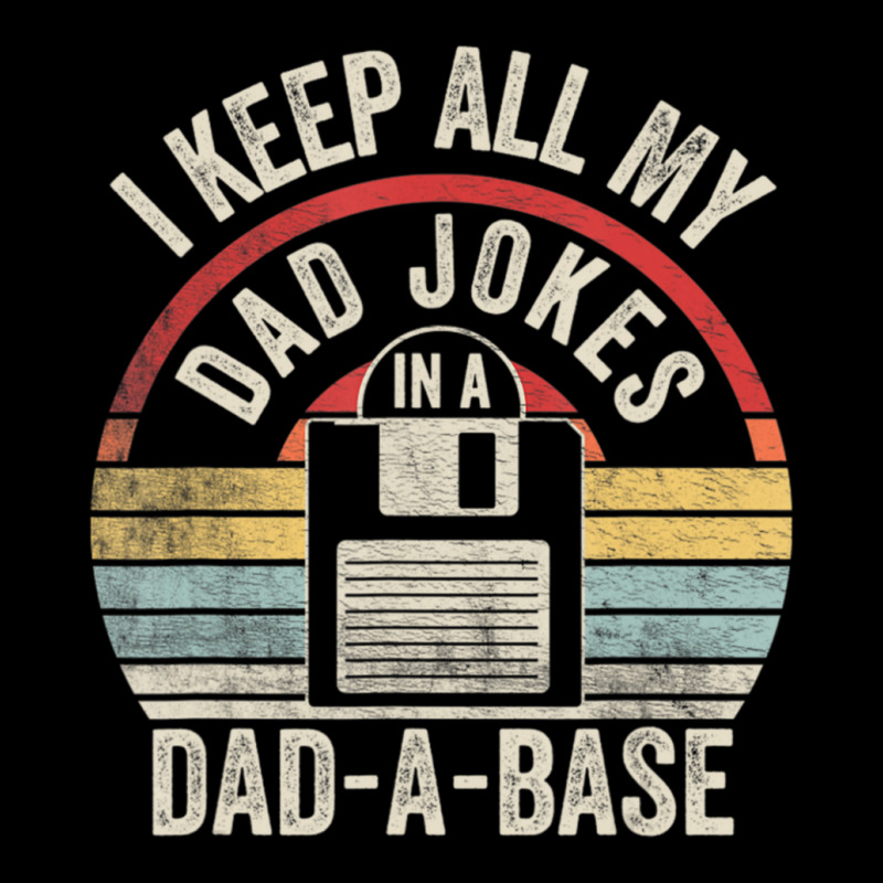 Retro I Keep All My Dad Jokes In A Dad-a-base Cool Dad Pocket T-Shirt by tintruong | Artistshot