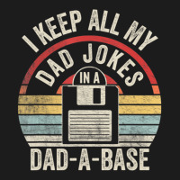 Retro I Keep All My Dad Jokes In A Dad-a-base Cool Dad Hoodie & Jogger Set | Artistshot