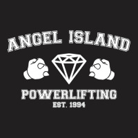 Limited Edition Angel Island Powerlifting White T-shirt | Artistshot