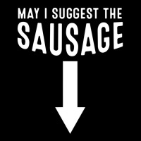 May I Suggest The Sausage Inappropriate Humor Cropped Hoodie | Artistshot