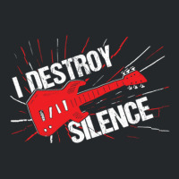 I Destroy Silence Electric Guitar Crewneck Sweatshirt | Artistshot