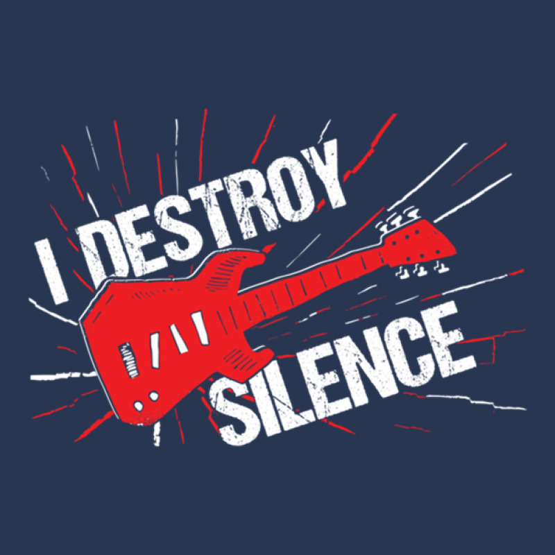 I Destroy Silence Electric Guitar Men Denim Jacket by ELIZABETHKARLENEWINCELOWICZ | Artistshot