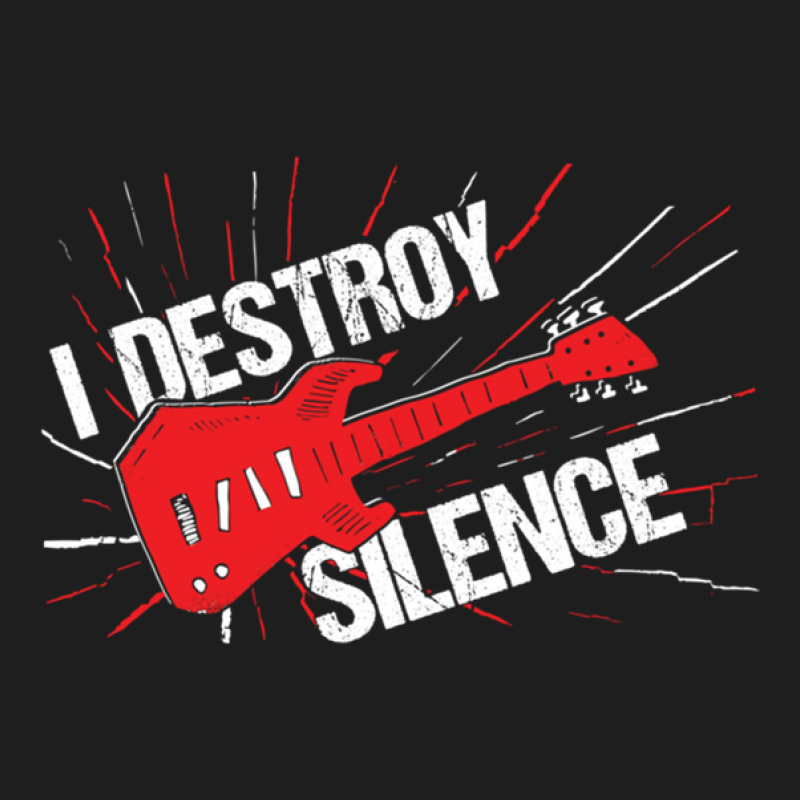 I Destroy Silence Electric Guitar Classic T-shirt by ELIZABETHKARLENEWINCELOWICZ | Artistshot