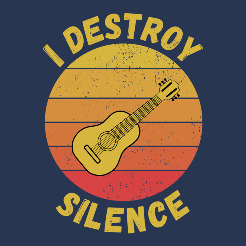 I Destroy Silence With Guitar Ladies Denim Jacket by ELIZABETHKARLENEWINCELOWICZ | Artistshot