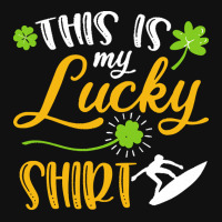 Surfing St Patricks Day T  Shirt Surfing This Is My Lucky Shirt St Pat Tote Bags | Artistshot