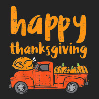 Happy Thanksgiving Turkey Pumpkin Truck Cute Men Women Kids T Shirt 3/4 Sleeve Shirt | Artistshot