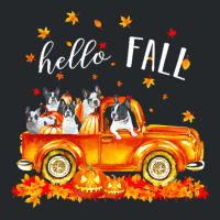 Hello Fall Frenchie In Car Autunm T  Shirt Frenchie Hello Fall   Frenc Crewneck Sweatshirt | Artistshot