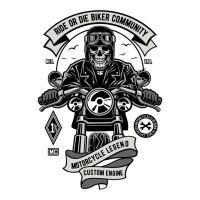 Ride Or Die Biker Community Motorcycle Lifestyle 3/4 Sleeve Shirt | Artistshot